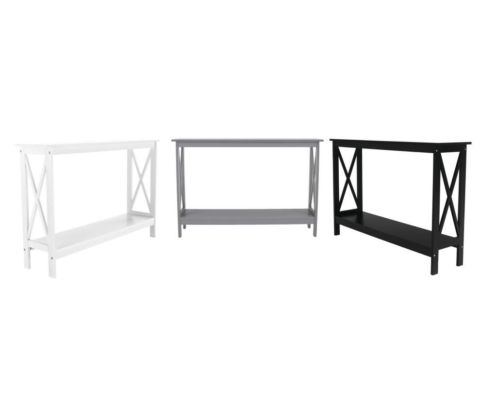 Аполос Черен MDF Конзолна маса 120x30x80 см - 3