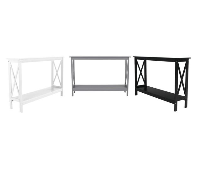 Konzoly, z čierneho mdf, apolos, 120x30x80 ccm