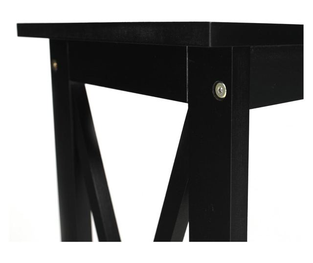 Konzoly, z čierneho mdf, apolos, 120x30x80 ccm