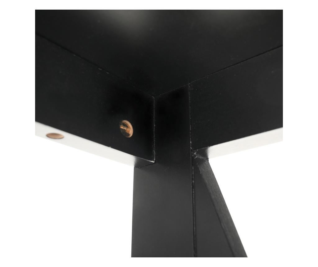 Аполос Черен MDF Конзолна маса 120x30x80 см - 8