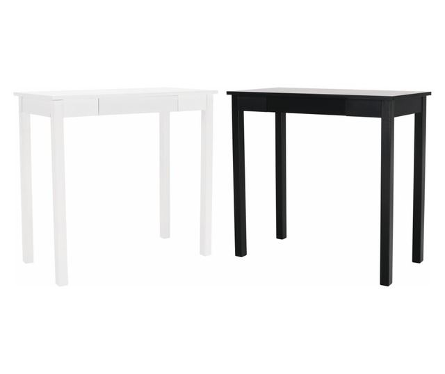 Konzola, vyrobená z bieleho mdf, Amyntas, 80x40x75 cm