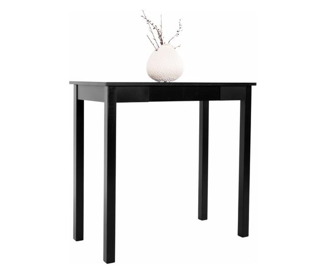 Konzola, crni mdf, Amyntas, 80x40x75 cm