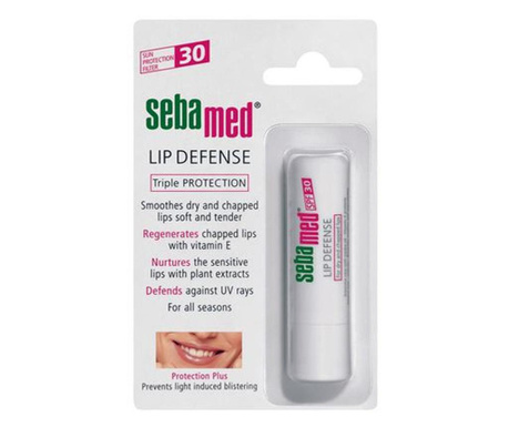 Balsam de buze dermatologic Sebamed, protector, SPF 30 (Concentratie: Balsam de buze, Gramaj: 4,8 g)