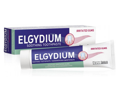 Pasta de dinti pentru gingii iritate, Elgydium (Gramaj: 75 ml, Concentratie: Pasta de dinti)