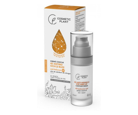 4D CremD antirid contur ochi Hi buze, 30 ml, Face Care Cosmetic Plant (Concentratie: Crema, Gramaj: 30 ml)