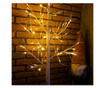 Pom decorativ cu lumini, alb cald, 72 LED, IP44, 220-240V, 150 cm