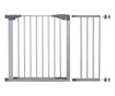 Порта, решетка, предпазна, защита от деца, автоматично затваряне, удължение 28 см, металик, сиво, 79/84х75 см, Springos