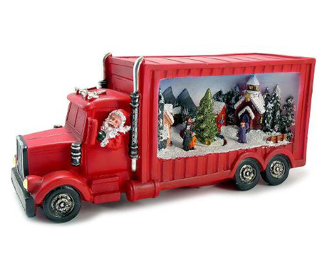 Коледна украса, LED камион, 3xAA, 33x10x15 см