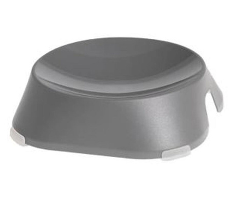 Пластмасова купа за хранене на домашни любимци, светло сива, 13X13X3.6 см, MCT-818PS