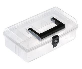 Doboz rendszerezővel, fogantyúval, 5 rekesszel, 24,5x13,5x8,5 cm, Strend Pro