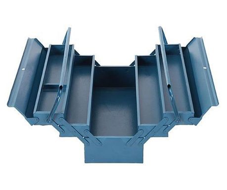 Метална кутия за инструменти, 5 отделения, 43x20x21 см, Strend Pro