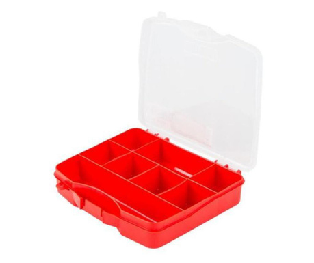 Кутия с мини органайзер, 1-8 отделения, 16.5x15x3.5 см, Beorol