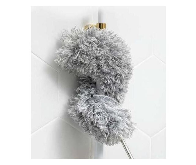 Perie/pamatuf pentru praf si paianjeni, telescopica, metalica, 2 capete, 84/250 cm, Isotrade