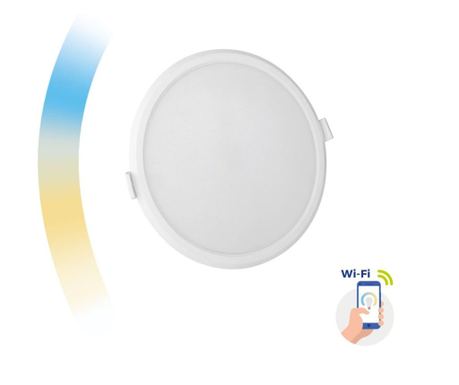 Spot led 12W Smart rotund, incastrat, 1150 lm, temperatura de culoare ajustabila, Spectrum LED