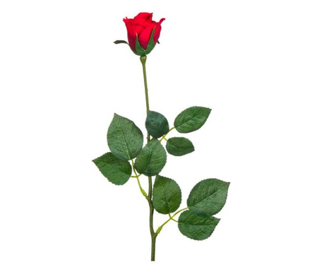 Trandafir rosu artificial valentine day, inaltime 60 cm, tema ziua indragostitilor