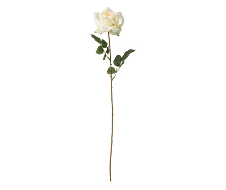 Floare artificiala ornamentala, fir lung de trandafir, aspect natural, 75 cm, roz