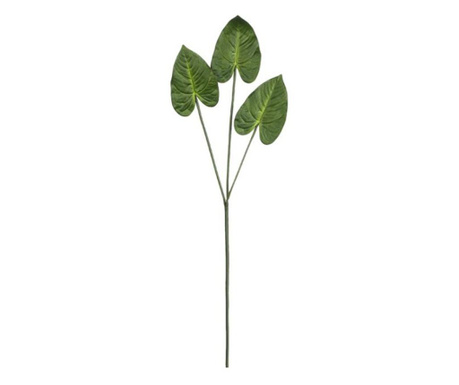 Planta artificiala ornamentala, frunza mare de anthurium verde pentru decor, lungime 89 cm