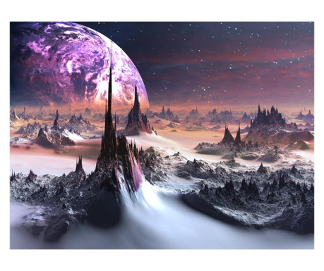 Media világűr vászon kép, kozmikus tél, 105x70 cm