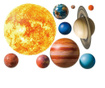 Sticker Decorativ Autocolant, Sistemul Solar cu 10 Planete, pentru Living, Dormitor, Spatiu Comercial sau Sala de Clasa, Multico