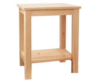 Természetes fenyőfa éjjeliszekrény Fosil 38x32x47 cm