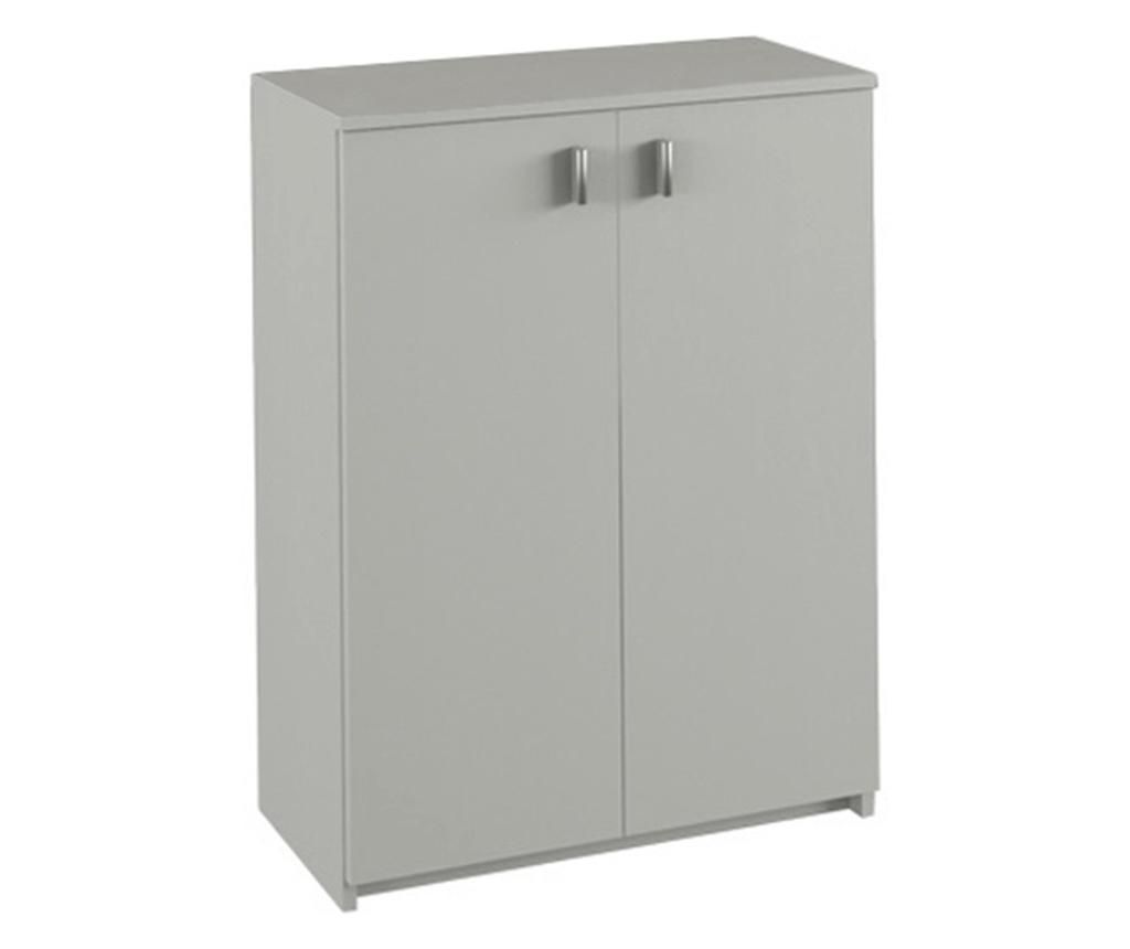 White MDF 2-door Cabinet Natali 64x31.8x85 cm