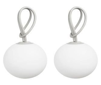 Set 2 lustre bolleke light grey, Fatboy - 105453
