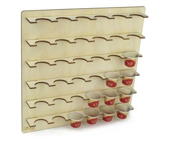 Stojalo za kavne kapsule Nespresso, samolepilno, za 36 kapsul