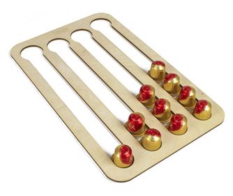 Stojalo za kavne kapsule Nespresso, samolepilno, za 32 kapsul