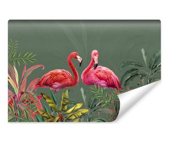 Fototapet FLAMINGO Frunze Colorate Natura Decoratie  360x240cm
