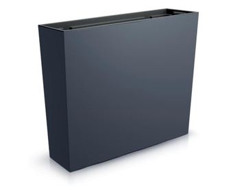 Ukrasna antracitna posuda za biljke Urbi Case, 58x18x49.8 cm