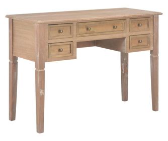 Pisaći stol, smeđi, 109,5x45x77,5 cm, drvo