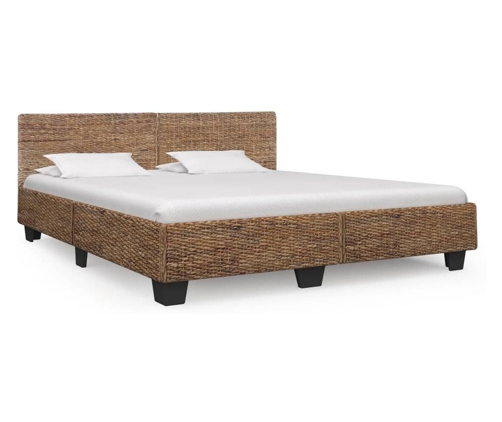Bed Frame, Natural Color, 180 x 200 cm, Natural Rattan