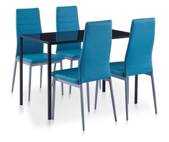 Set kuhinjskog namještaja, 5 dijelova, plava