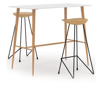 Set barskog namještaja, 3 dijela, bijelo