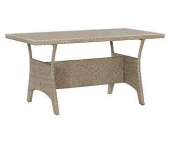 Vrtni stol, siva, 120x70x66 cm, poliratan