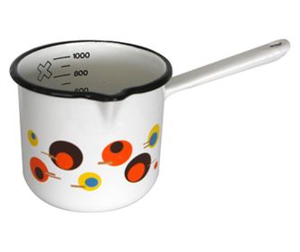 RAKI circle ibric emailat gradat 12cm 1000ml