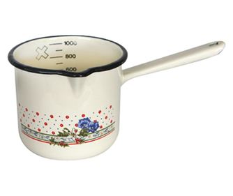 RAKI bluie ibric emailat gradat 12cm 1000ml