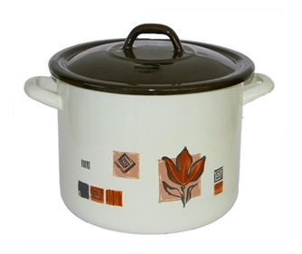 RAKI rustica oala emailata cu capac 24cm 8,9lt