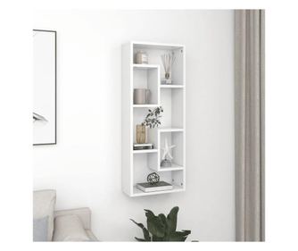 Fehr fali polc, 36x16x90 cm-es, laminlt faforgcslapbl