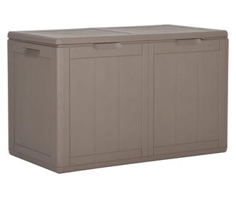 Smeđa vrtna kutija za pohranu, 180L, PP ratan