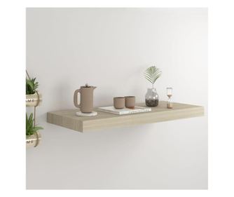 Fggesztett fali polc, tlgy, 60x23,5x3,8 cm, MDF