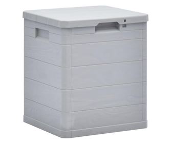 Shramba za vrt, 90 L, svetlo siva