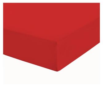 Cearceaf cu elastic, decona, jersey, cm,rosu  180x200