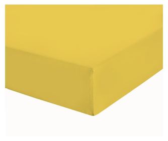 Cearceaf cu elastic, decona, jersey, cm,galben  90x200