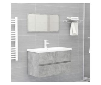 Beton szrke, 2 rszes frdszoba btor szett, laminlt forgcslapbl