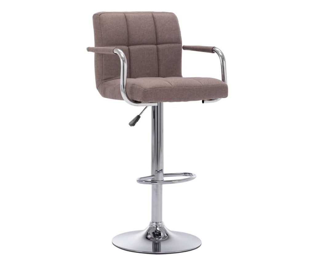283418 Bar Stool Taupe Fabric