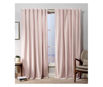 Set draperii din catifea cu rejansa transparenta cu ate pentru galerie, madison, 250x260 cm, densitate 700 g/ml, faux fur, 2 buc