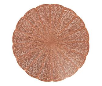 Suport farfurie rotund 38cm, cupru, AMBITION Glamour