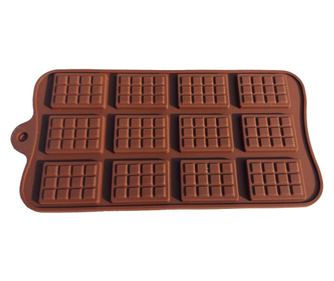 Forma silicon pentru prajituri, Patratele de ciocolata, 175COF