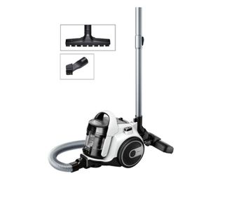 Aspirator cu recipient bosch bgs05a222, 1.5l, tehnologia aircycle, motor hispin, 700w, epa h 12, microfiltru, alb